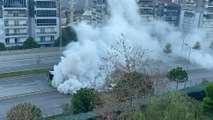 Egzoz dumanı Antalya yolunda ulaşımı aksattı