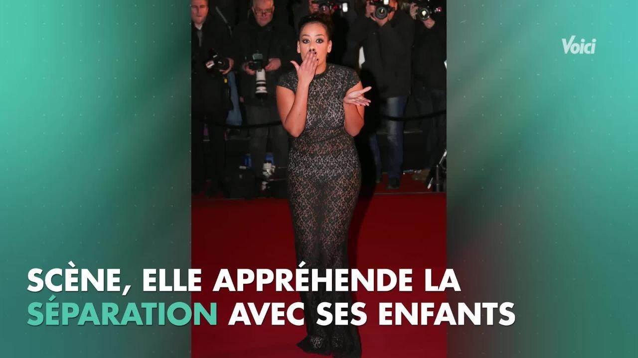 VOICI - Amel Bent stressée par sa prochaine tournée, elle ne veut pas être séparée de ses filles