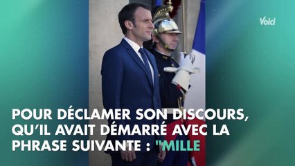 VOICI - Johnny Hallyday : Emmanuel Macron a mis une nuit à écrire son hommage au chanteur