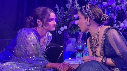Kangana Ranuat ने Ankita Lokhande- Vicky Jain के संगीत में पहुंच कर मचाया धमाल|FilmiBeat