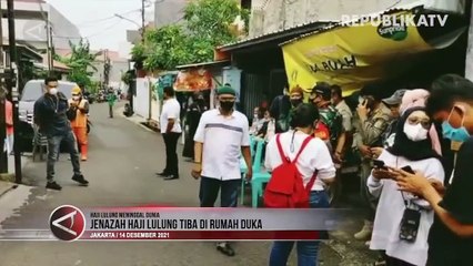 Suasana Kedatangan Jenazah Haji Lulung di Rumah Duka