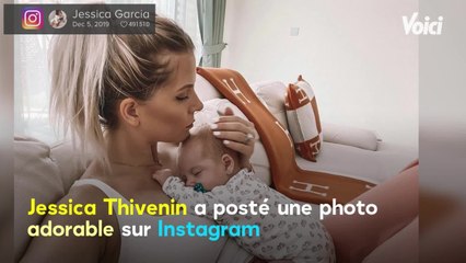 Voici - PHOTO Jessica Thivenin heureuse et amoureuse, elle rend hommage aux hommes de sa vie