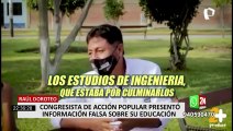 Congresista de Acción Popular mintió en su hoja de vida y dijo que era ingeniero