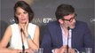 VOICI - Berenice Bejo et Michel Hazanavicius à l’avant-première du film Le prince oublié  : est-ce qu’Omar Sy embrasse bien ?