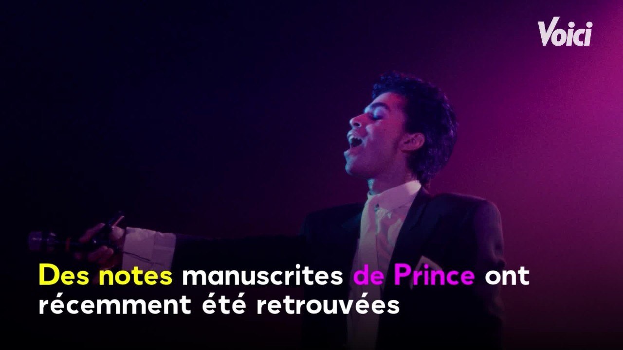 VOICI Prince : des notes du chanteur retrouvées...