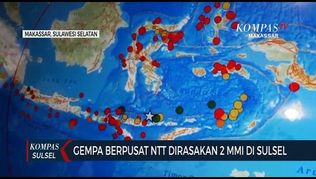 Gempa Berpusat NTT Di Rasakan 2 Mmi Di Sulsel