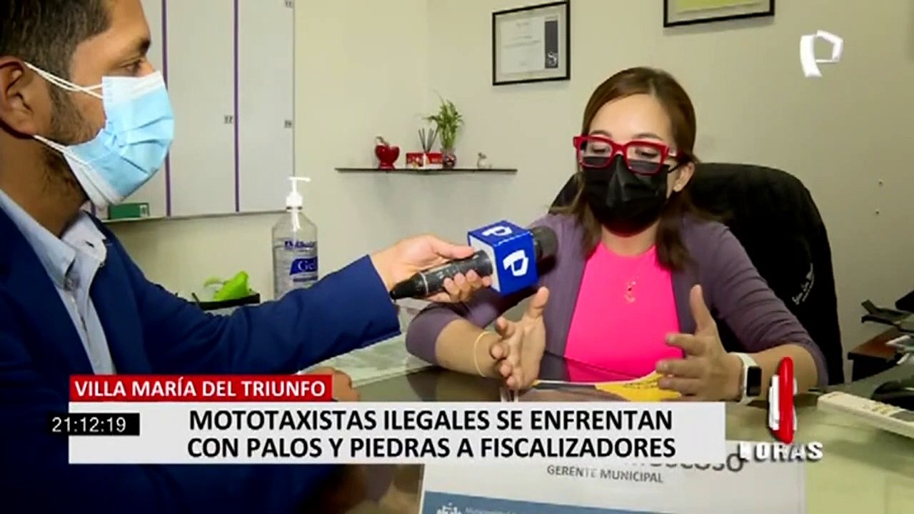 VMT: mototaxistas informales se enfrentan a fiscalizadores con palos y piedras