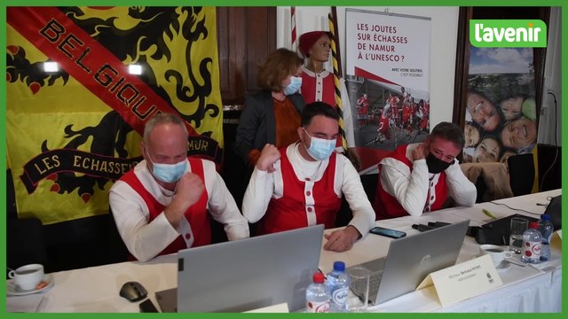 Les Echasseurs namurois à l'UNESCO !