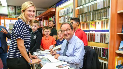 GALA VIDEO : Julie Gayet et François Hollande surprennent les badauds en faisant leurs emplettes de Noël