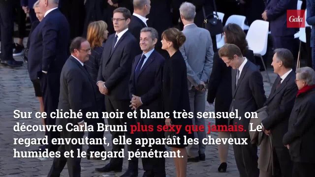 GALA VIDEO - Carla Bruni-Sarkozy, nostalgique, ressort un cliché très sensuel de ses années de mannequinat