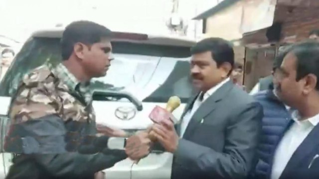 Ajay Mishra Teni visits son in jail, shows anger to media