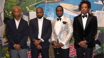 VOICI-Kanye West et Jay Z enterrent la tâche de guerre à l’anniversaire de P. Diddy