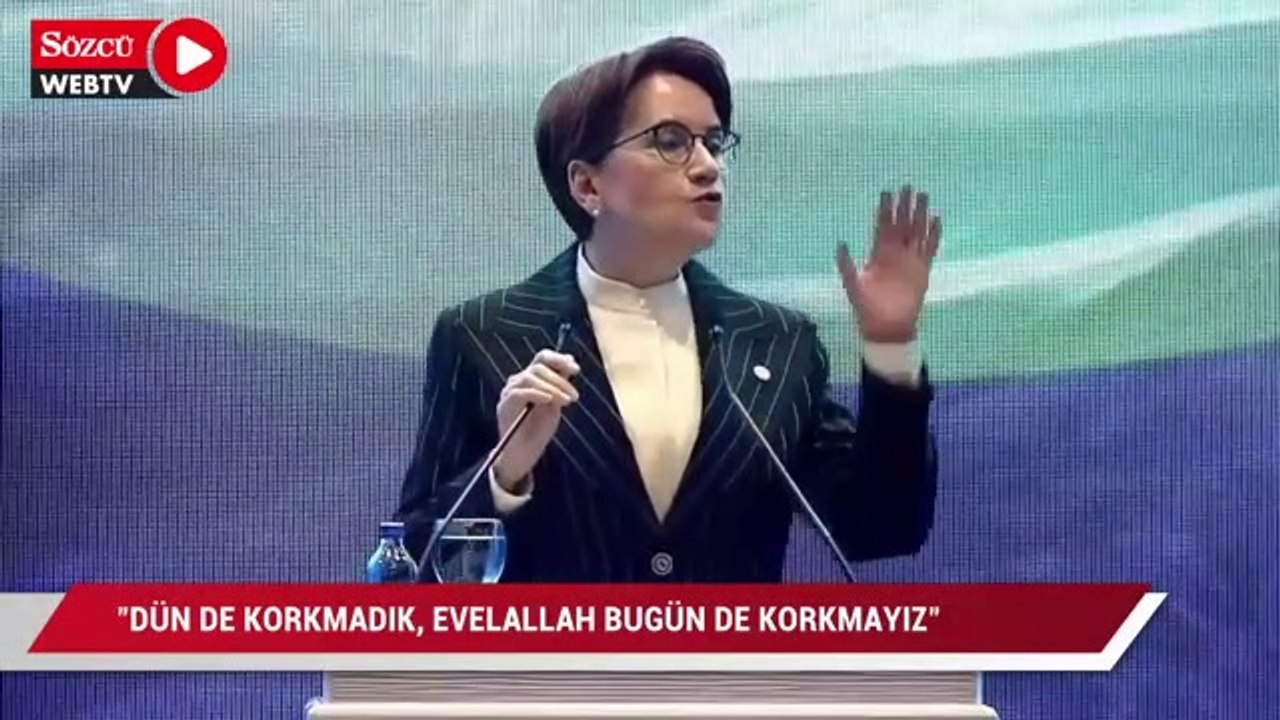 Akşener: Ülkemizi yönetenler zulme karşı sessiz kalmayı tercih etse de biz, onlar gibi olmayacağız
