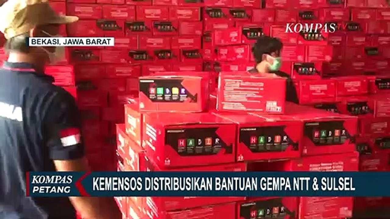 Kemensos Langsung Distribusikan Bantuan Logistik untuk Korban Gempa NTT dan Sulsel