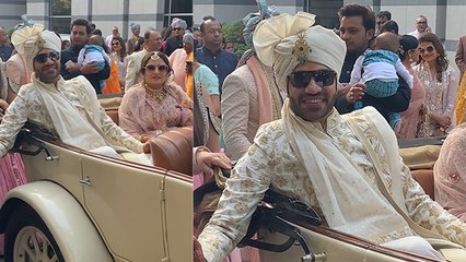 Vicky Jain की Royal Baarat निकली Vintage Car में Bride Ankita Lokhande को लेने VIDEO VIRAL |Boldsky