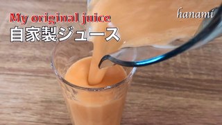 How to make healthy mixed fruit juice - homemade apple, pineapple and apple mixed juice - hanami