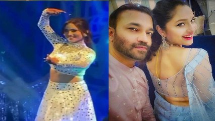 Ankita Lokhande ने पैर में चोट लगने के बाद भी Sangeet में मचाया धमाल, viral हुआ Dance Video