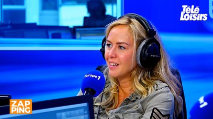 VOICI - Bouleversée, Enora Malagré laisse échapper quelques larmes sur Europe 1