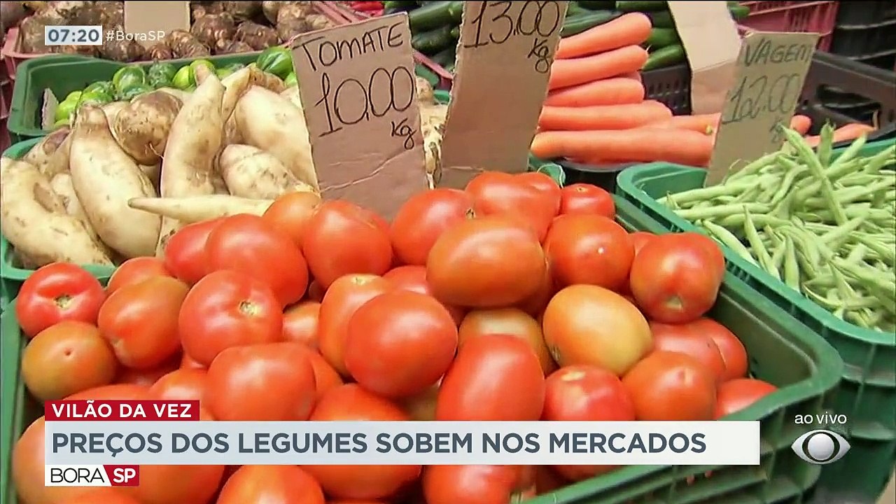 Os preços dos alimentos continuam nas alturas. O vilão da vez são os legumes. O Bora SP foi até o mercado para conferir os preços por lá.