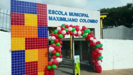 Município entrega revitalização da Escola Municipal Maximiliano Colombo, no Bairro Brasília
