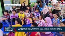Gelak Tawa Anak-Anak Korban Gunung Semeru Saksikan Pantomim