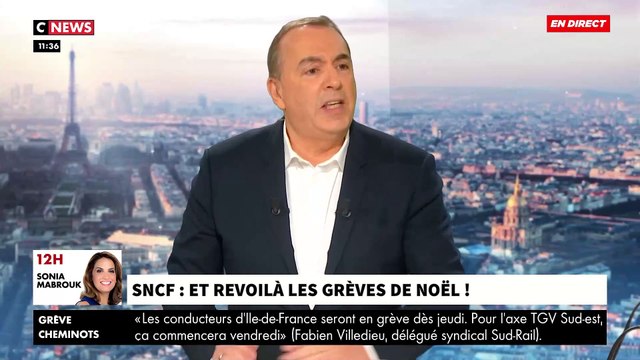 Le coup de gueule de Jean-Marc Morandini contre la grève à la SNCF: C'est dégueulasse de faire ça la veille de Noël aux Français qui galèrent depuis des mois avec le Covid ! C'est minable ! - VIDEO