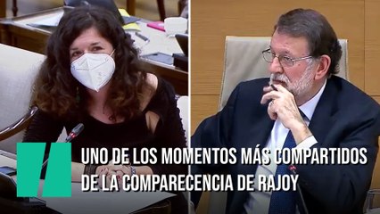 Uno de los momentos más compartidos de la comparecencia de Rajoy