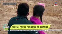 Migrantes intentan cruzar por la frontera de Arizona