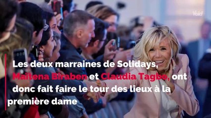 VOICI - PHOTO Solidays : Brigitte Macron se rend sur place pour les 20 ans du festival