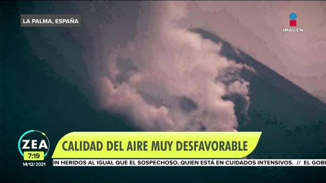 Miles confinados en La Palma por emisiones de gases del volcán Cumbre Vieja
