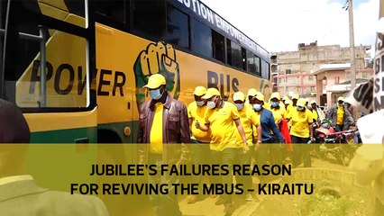 Jubilee's failures reason for reviving the Mbus - Kiraitu