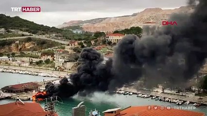 Jandarma botunda yangın: 3 asker yaralandı