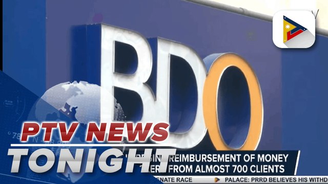 BDO Unibank begins reimbursement of money stolen by hackers from almost 700 clients; BSP task force starts probe on hacking incident | via Naomi Tiburcio