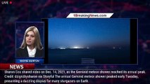 Geminid meteor shower: Shooting stars light up night sky during peak - 1BREAKINGNEWS.COM