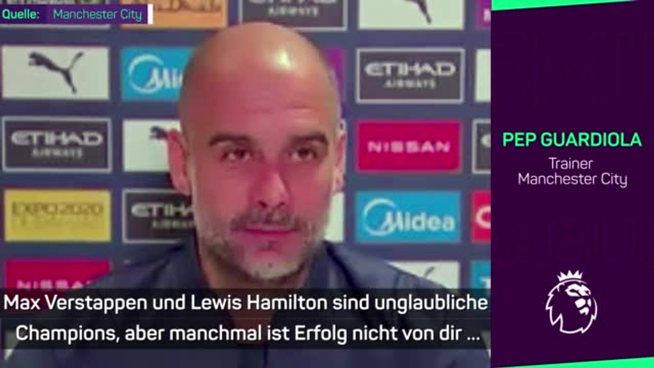 Guardiola zur Formel 1: 'Unglaubliche Champions'
