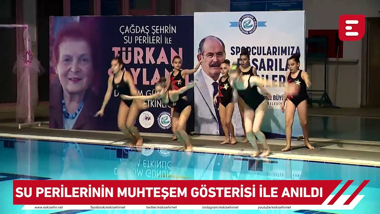 Türkan Saylan su perilerinin gösterisiyle anıldı