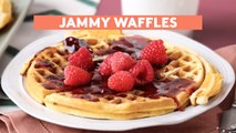 These Homemade Jammy Waffles Taste Like a Cozy Weekend Morning