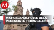 Habitantes salen de sus comunidades ante inseguridad en Michoacán