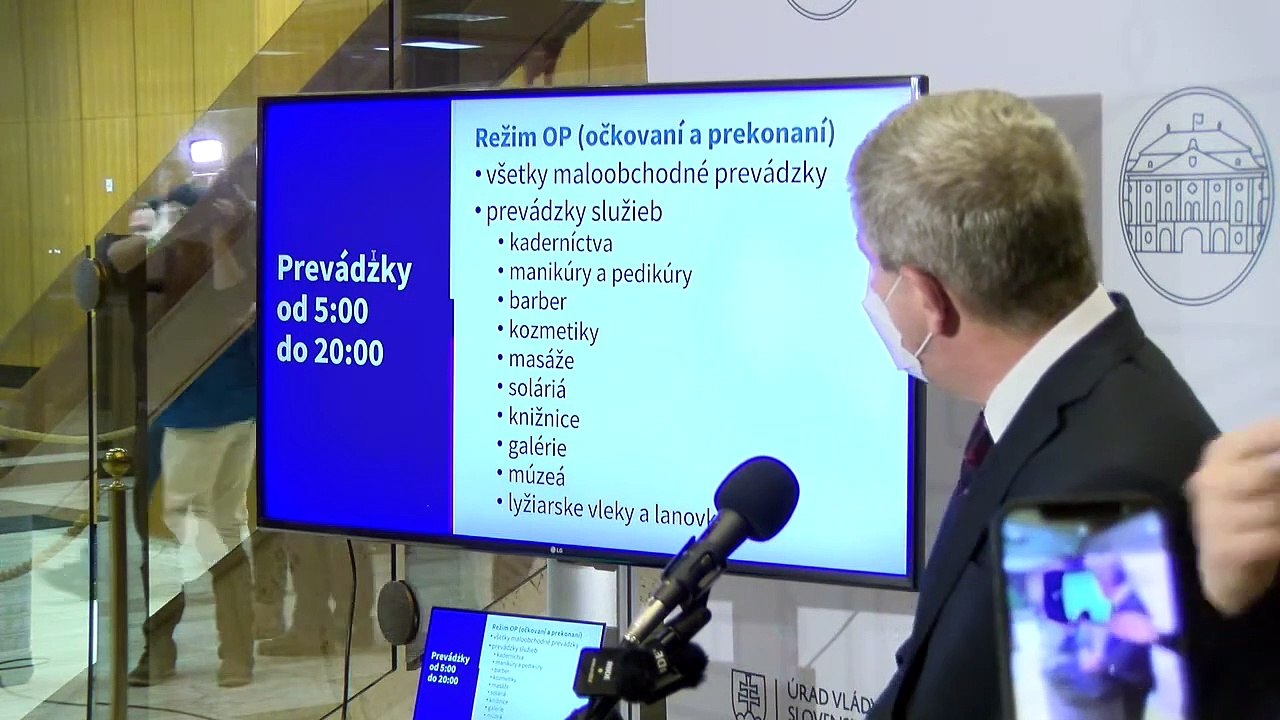 Brífing ministra zdravotníctva V. Lengvarského po rokovaní vlády