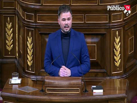 Rufián, a la clase trabajadora que vota a Vox: Espinosa de los Monteros tiene cinco plantas y a ti te cuesta pagar el alquiler en un piso miserable