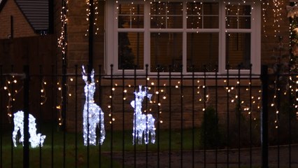 Houses in Burnley light up for Christmas
