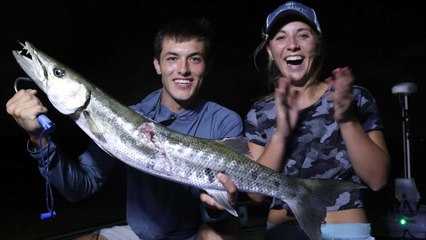 I Took Griffin Johnson Bowfishing For Massive Barracuda