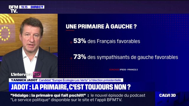 Yannick Jadot: Evidemment Anne Hidalgo pourrait être Première ministre