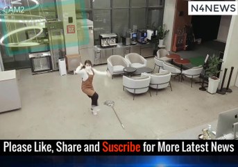 Café Worker Breaks Into K-Pop Dance While Cleaning, Boss Comes In and Applauds Performance