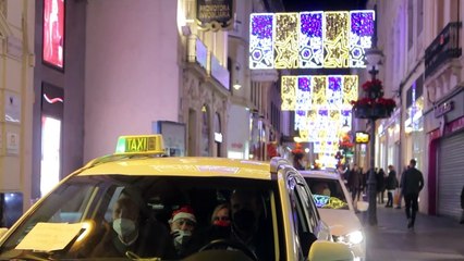 Paseo de la Ilusión en taxi en Córdoba en la Navidad de 2021