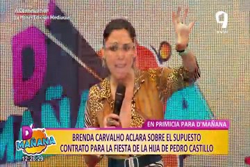 Brenda Carvalho aclara sobre supuesto contrato para fiesta de la hija del presidente Castillo