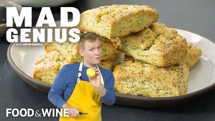 Justin Chapple Makes Double-Lemon Scones