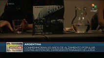 Artistas argentinos conmemoran 20 años de alzamiento contra el régimen de Fernando de la Rúa
