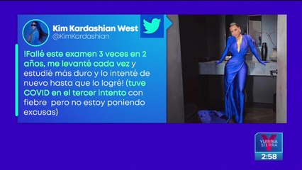 Kim Kardashian aprueba examen de Derecho; sueña con ser abogada