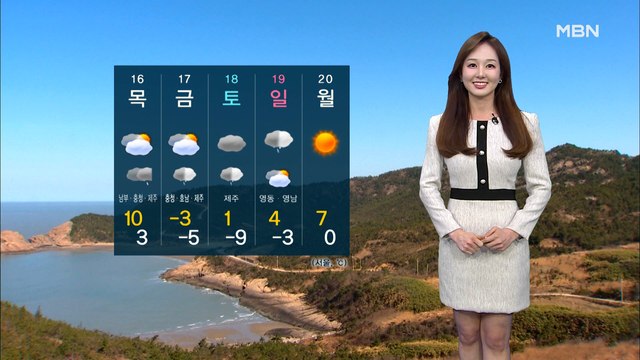 [굿모닝MBN 날씨]오늘 중부중심 약한 비…전국 공기질 탁해 주의